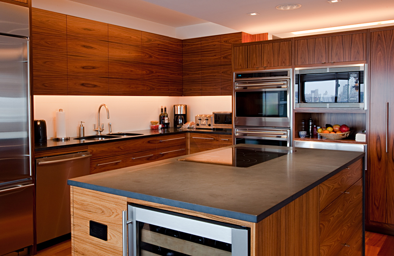 Image showing the interior design work of a kitchen